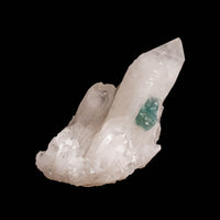Quartz, w/ Blue Fluorite