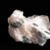 Quartz, w/ Blue Fluorite