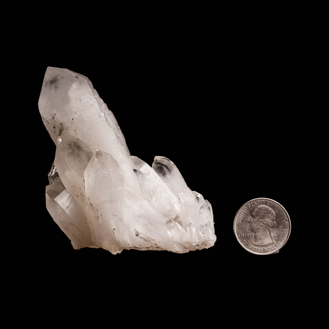 Quartz, w/ Blue Fluorite