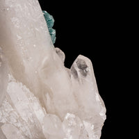 Quartz, w/ Blue Fluorite