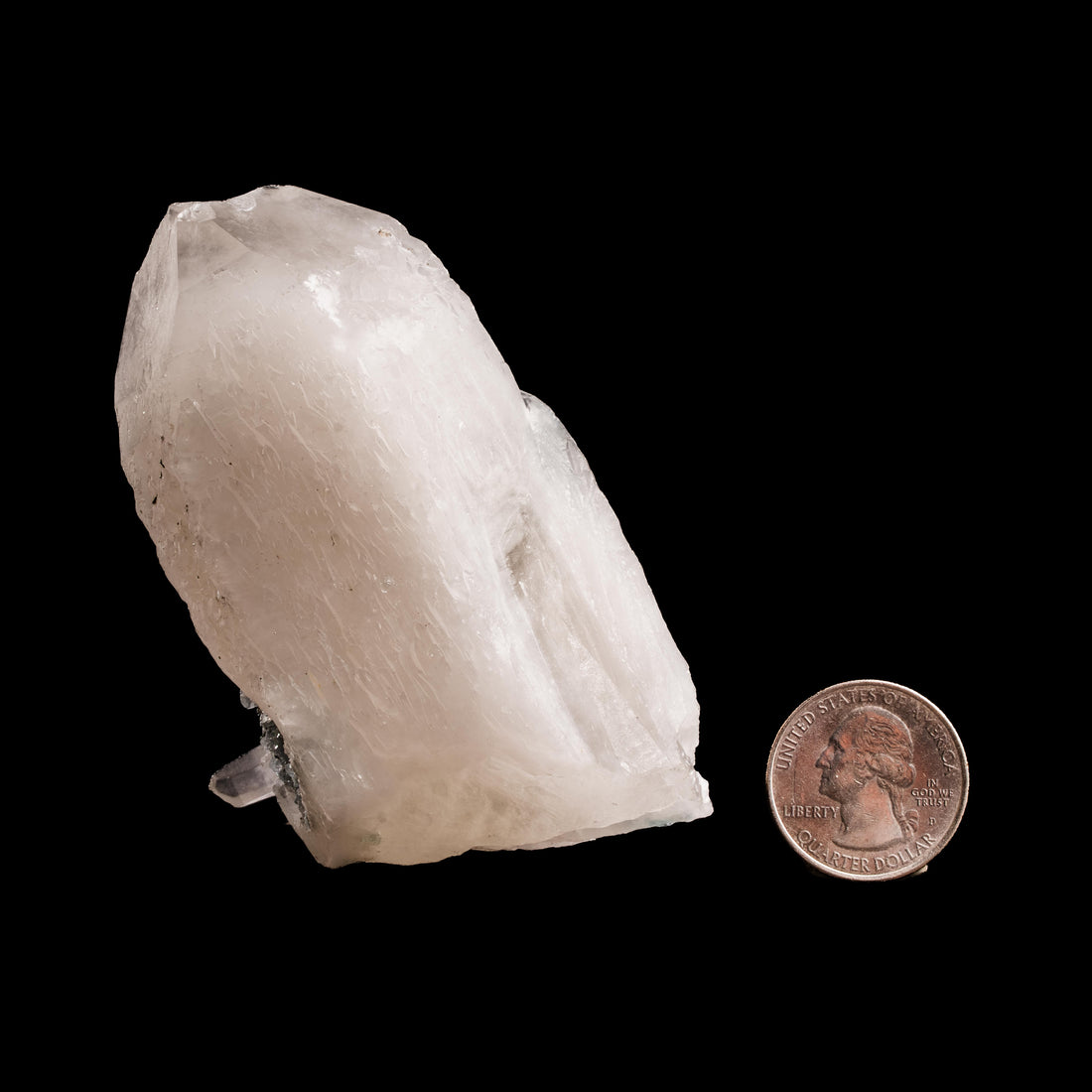 Quartz, w/ Blue Fluorite