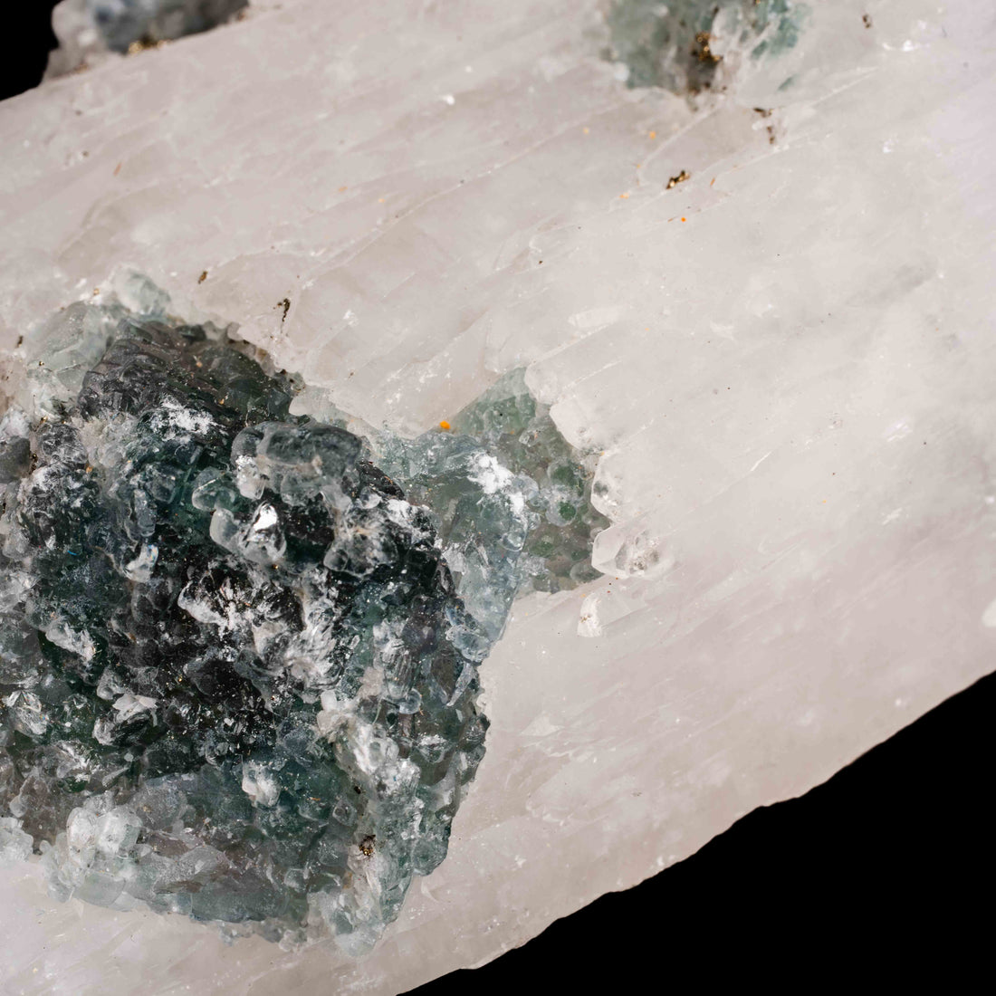 Quartz, w/ Blue Fluorite