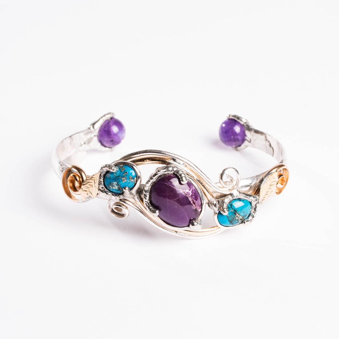 Sugilite and Turquoise- Bracelet