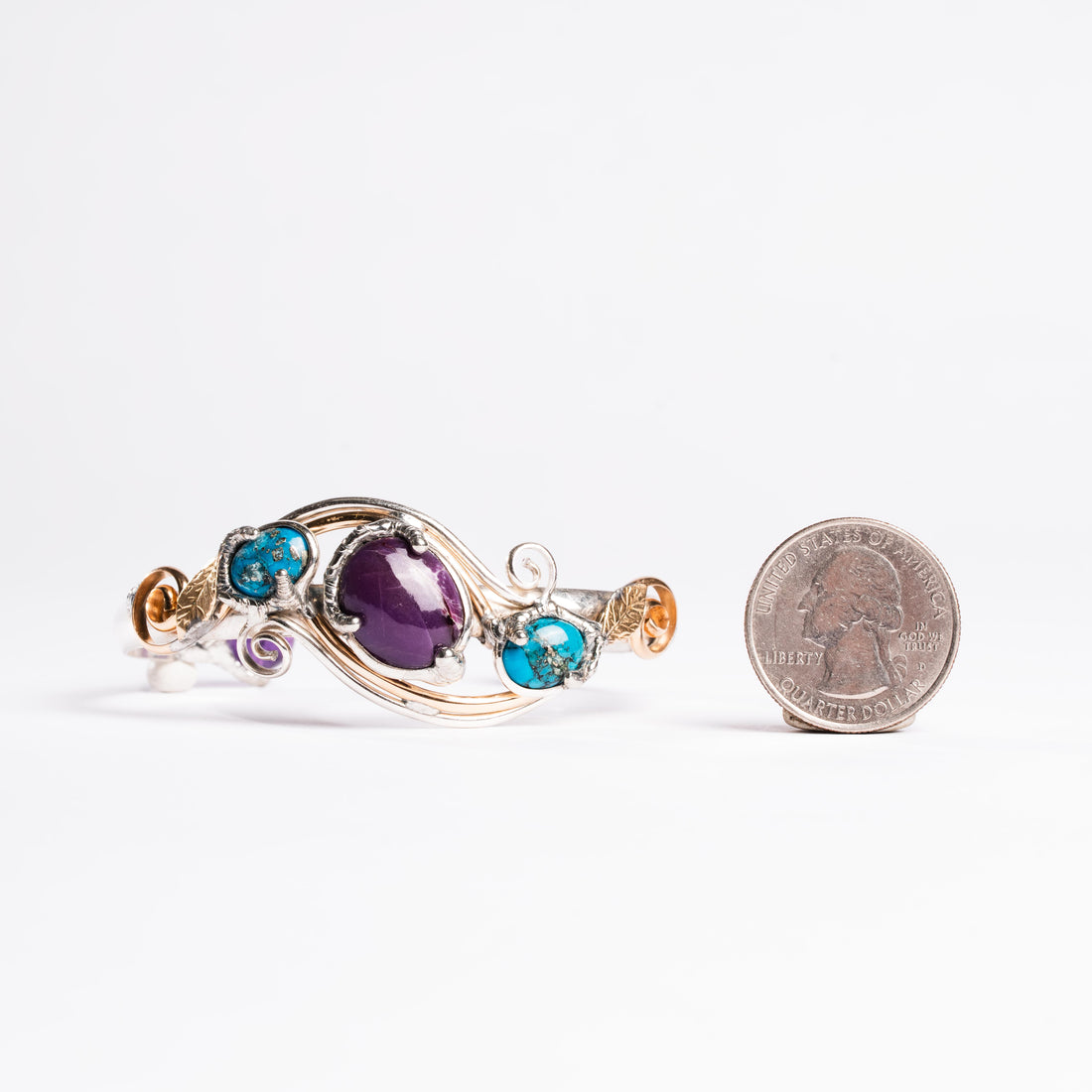 Sugilite and Turquoise- Bracelet