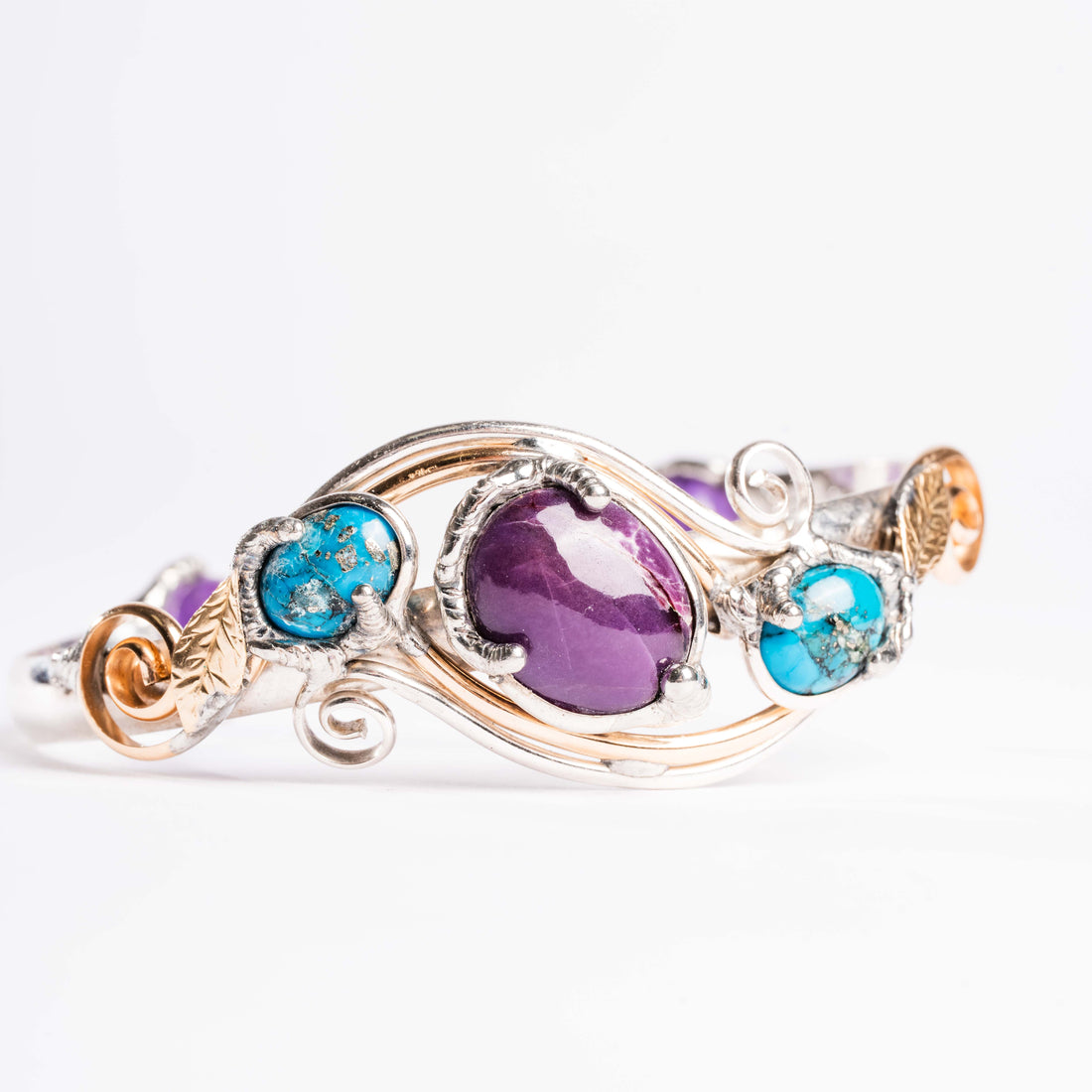 Sugilite and Turquoise- Bracelet