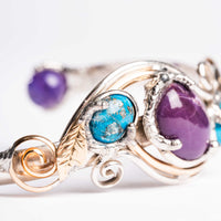 Sugilite and Turquoise- Bracelet