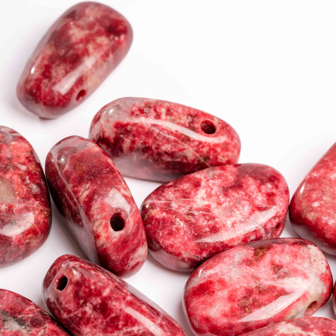 Thulite - Drill Pendant