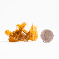 Yellow Barite on Fluorite - Bladed Cluster