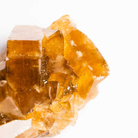 Yellow Barite on Fluorite - Bladed Cluster