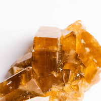 Yellow Barite on Fluorite - Bladed Cluster