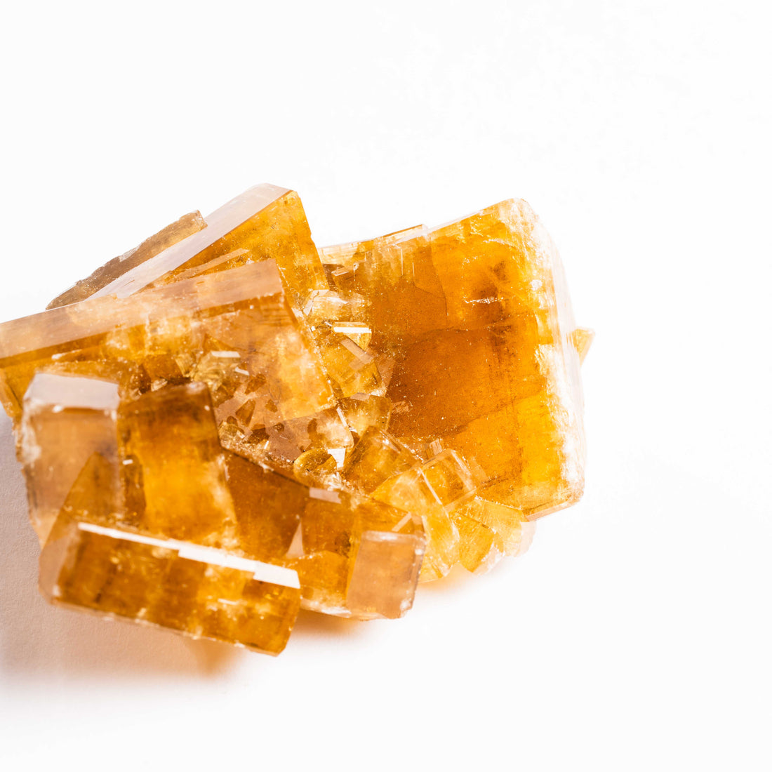 Yellow Barite on Fluorite - Bladed Cluster