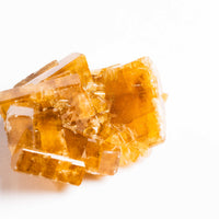 Yellow Barite on Fluorite - Bladed Cluster