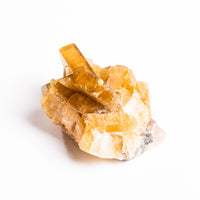 Yellow Barite on Fluorite - Bladed Cluster