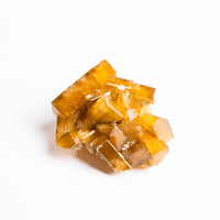 Yellow Barite on Fluorite - Bladed Cluster
