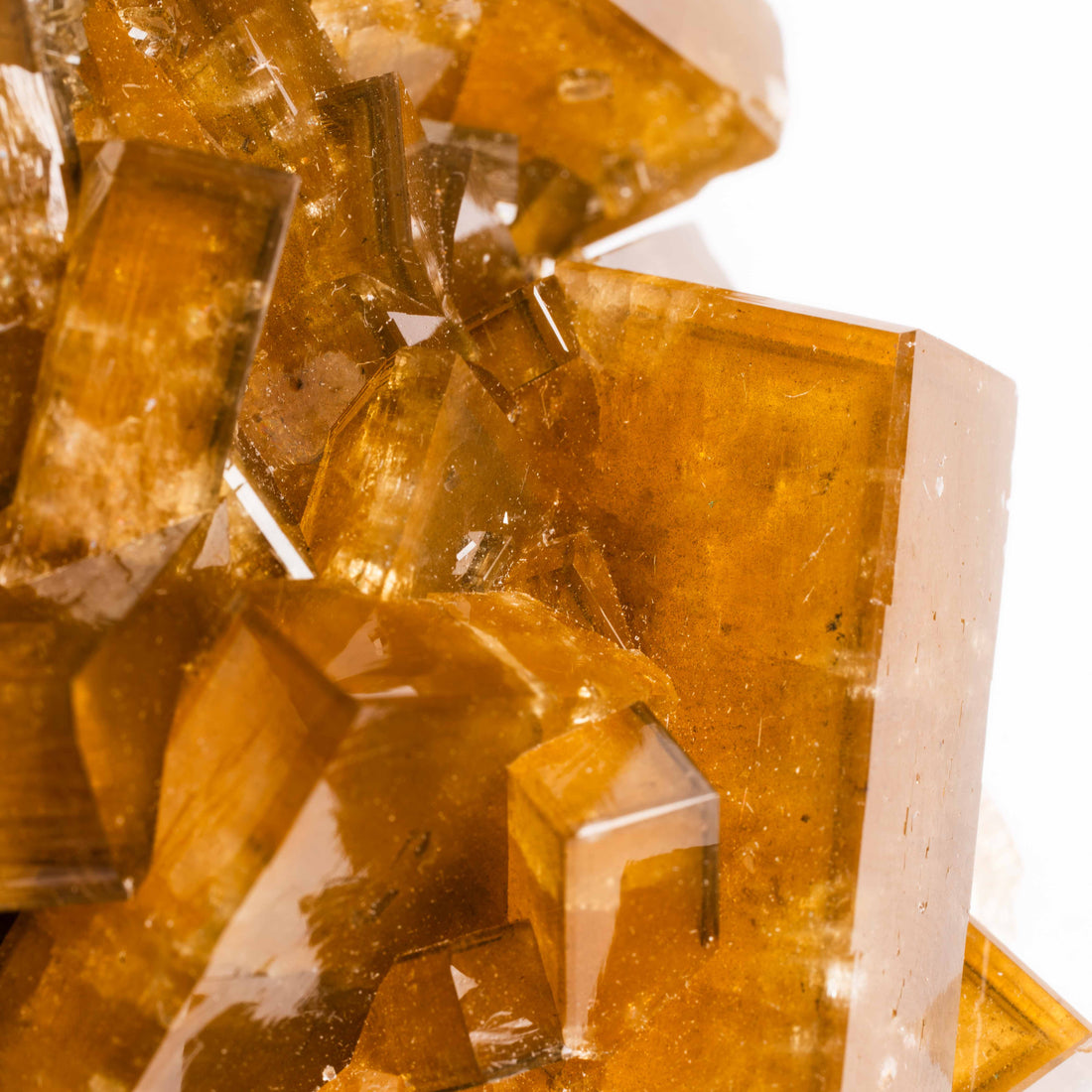 Yellow Barite on Fluorite - Bladed Cluster