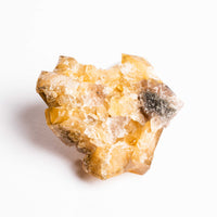 Yellow Barite on Fluorite - Bladed Cluster
