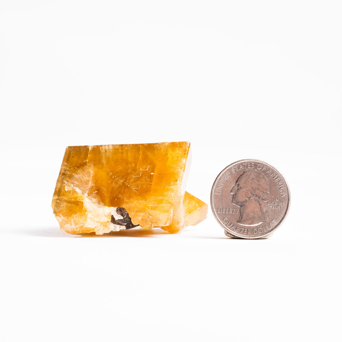 Yellow Barite on Fluorite - Bladed Cluster