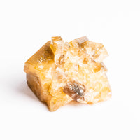 Yellow Barite on Fluorite - Bladed Cluster