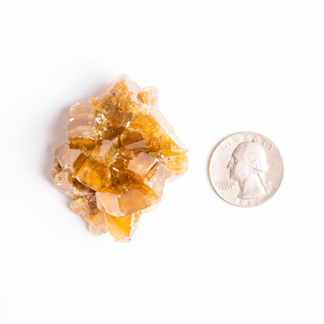 Yellow Barite on Fluorite - Bladed Cluster