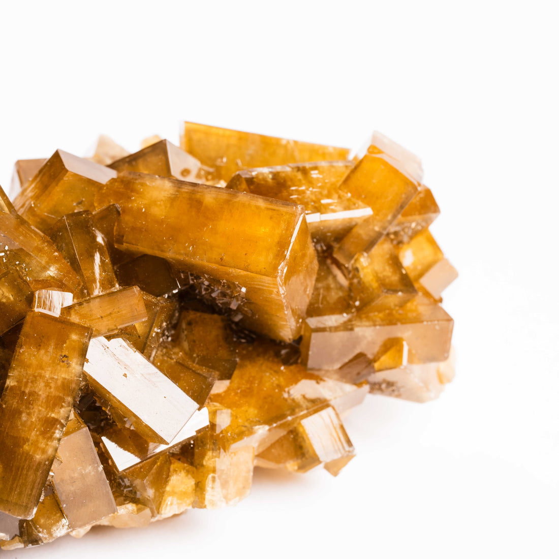 Yellow Barite on Fluorite - Bladed Cluster