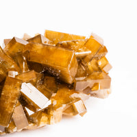 Yellow Barite on Fluorite - Bladed Cluster