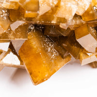 Yellow Barite on Fluorite - Bladed Cluster