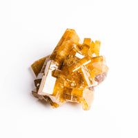 Yellow Barite on Fluorite - Bladed Cluster