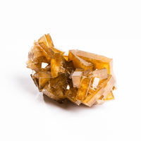 Yellow Barite on Fluorite - Bladed Cluster