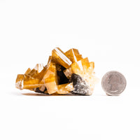 Yellow Barite on Fluorite - Bladed Cluster