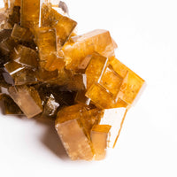 Yellow Barite on Fluorite - Bladed Cluster