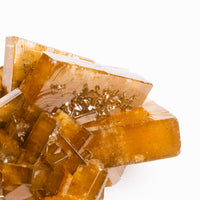 Yellow Barite on Fluorite - Bladed Cluster