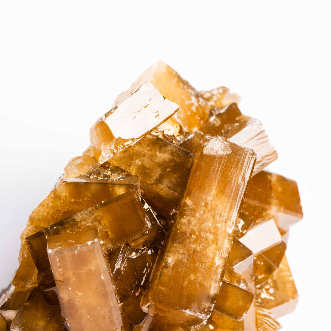 Yellow Barite on Fluorite - Bladed Cluster