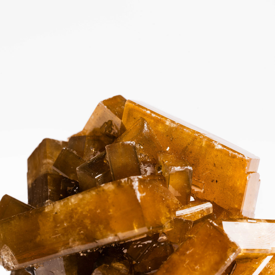 Yellow Barite on Fluorite - Bladed Cluster