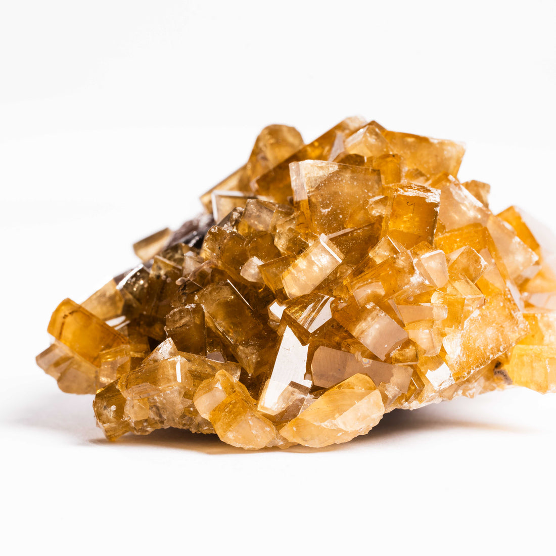 Yellow Barite on Fluorite - Bladed Cluster