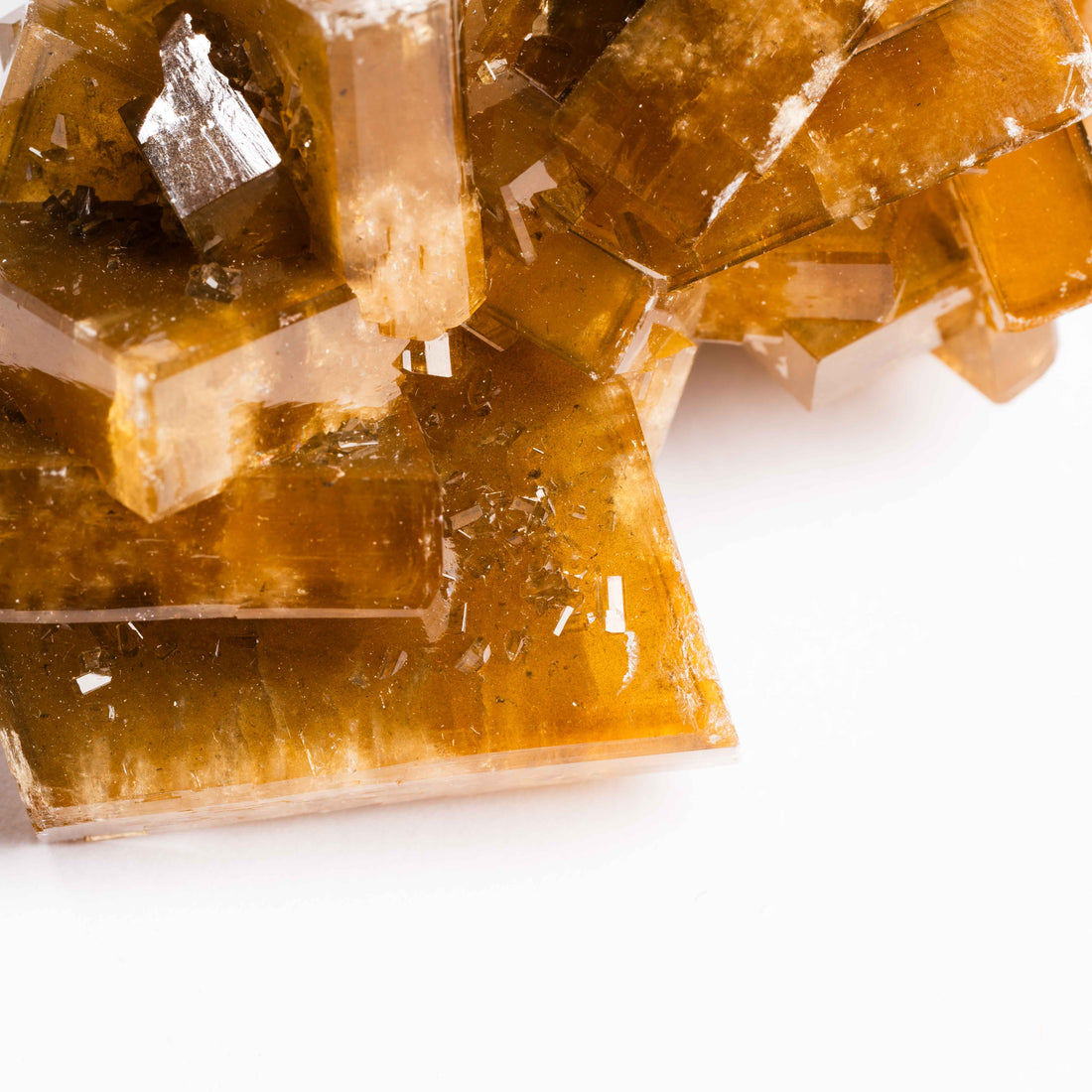Yellow Barite on Fluorite - Bladed Cluster