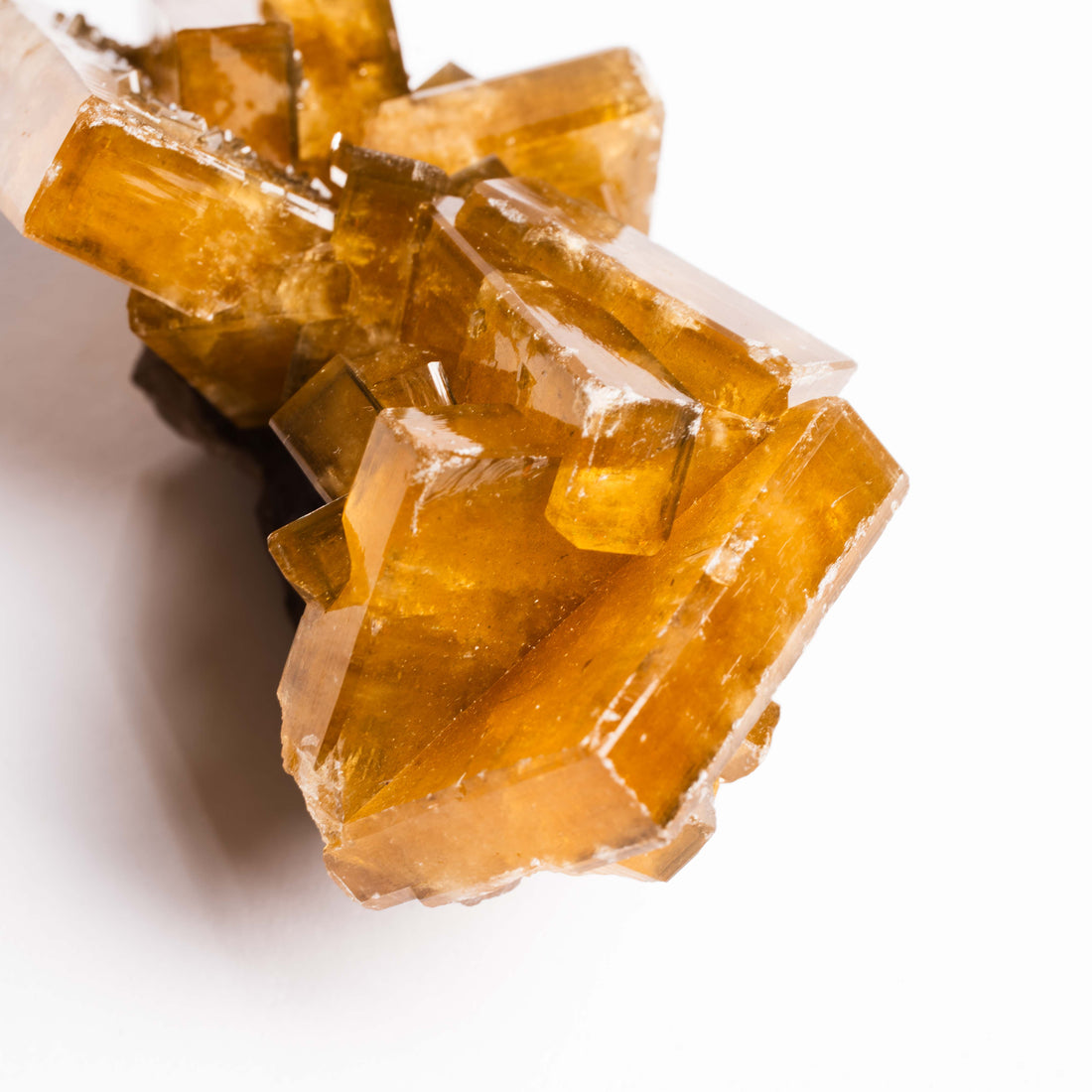 Yellow Barite on Fluorite - Bladed Cluster