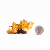 Yellow Barite on Fluorite - Bladed Cluster