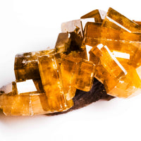 Yellow Barite on Fluorite - Bladed Cluster