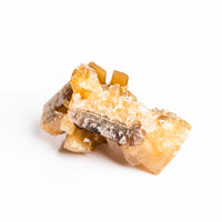 Yellow Barite on Fluorite - Bladed Cluster