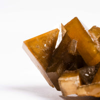 Yellow Barite on Fluorite - Bladed Cluster