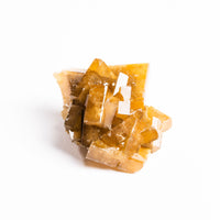 Yellow Barite on Fluorite - Bladed Cluster