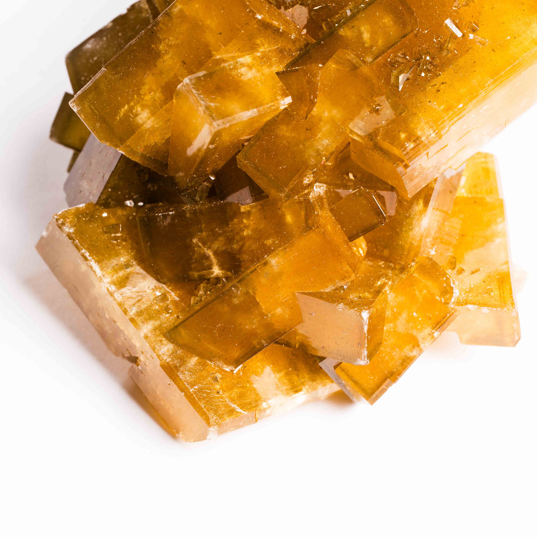 Yellow Barite on Fluorite - Bladed Cluster