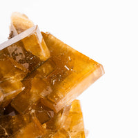 Yellow Barite on Fluorite - Bladed Cluster