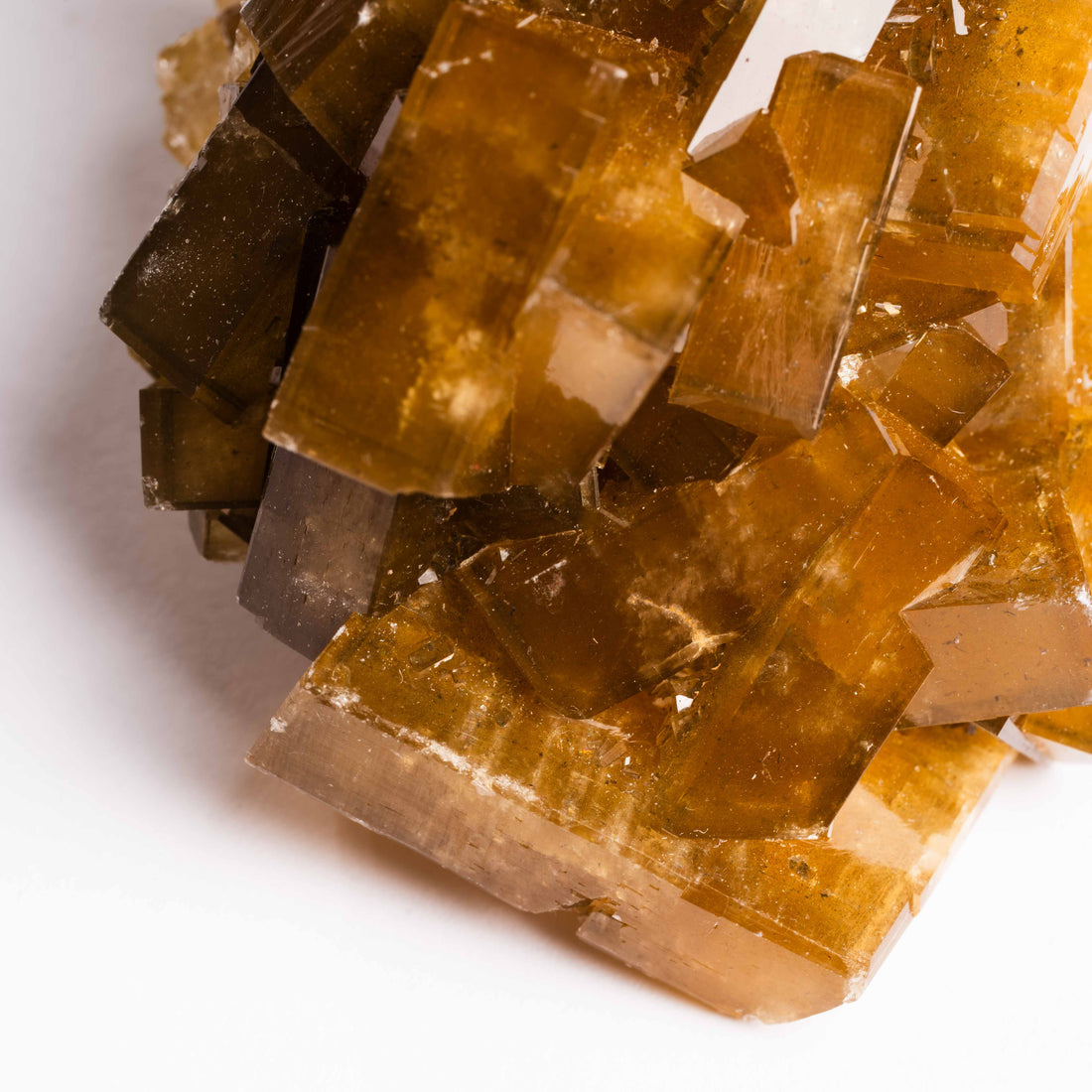 Yellow Barite on Fluorite - Bladed Cluster