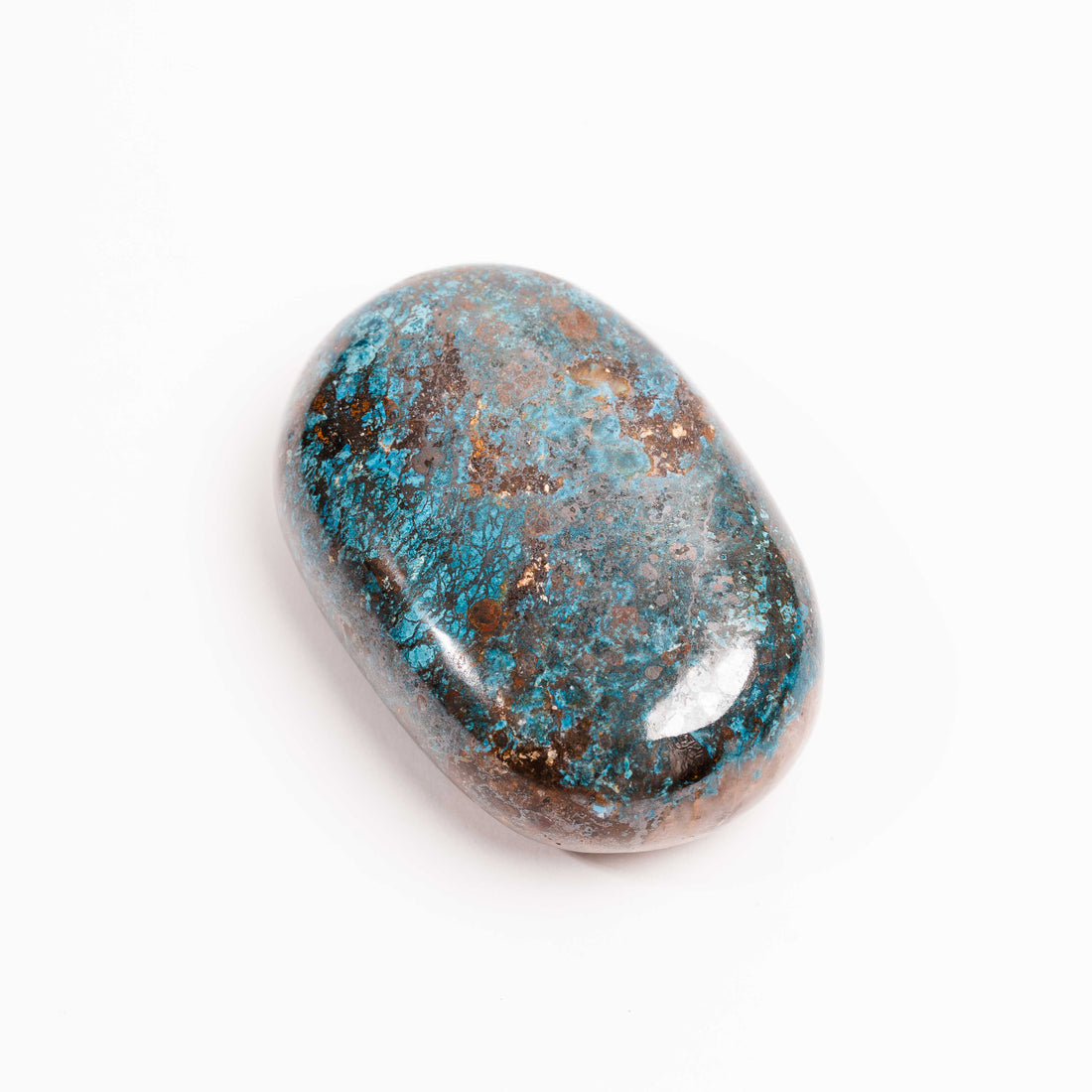Shattuckite - Palm, Polished