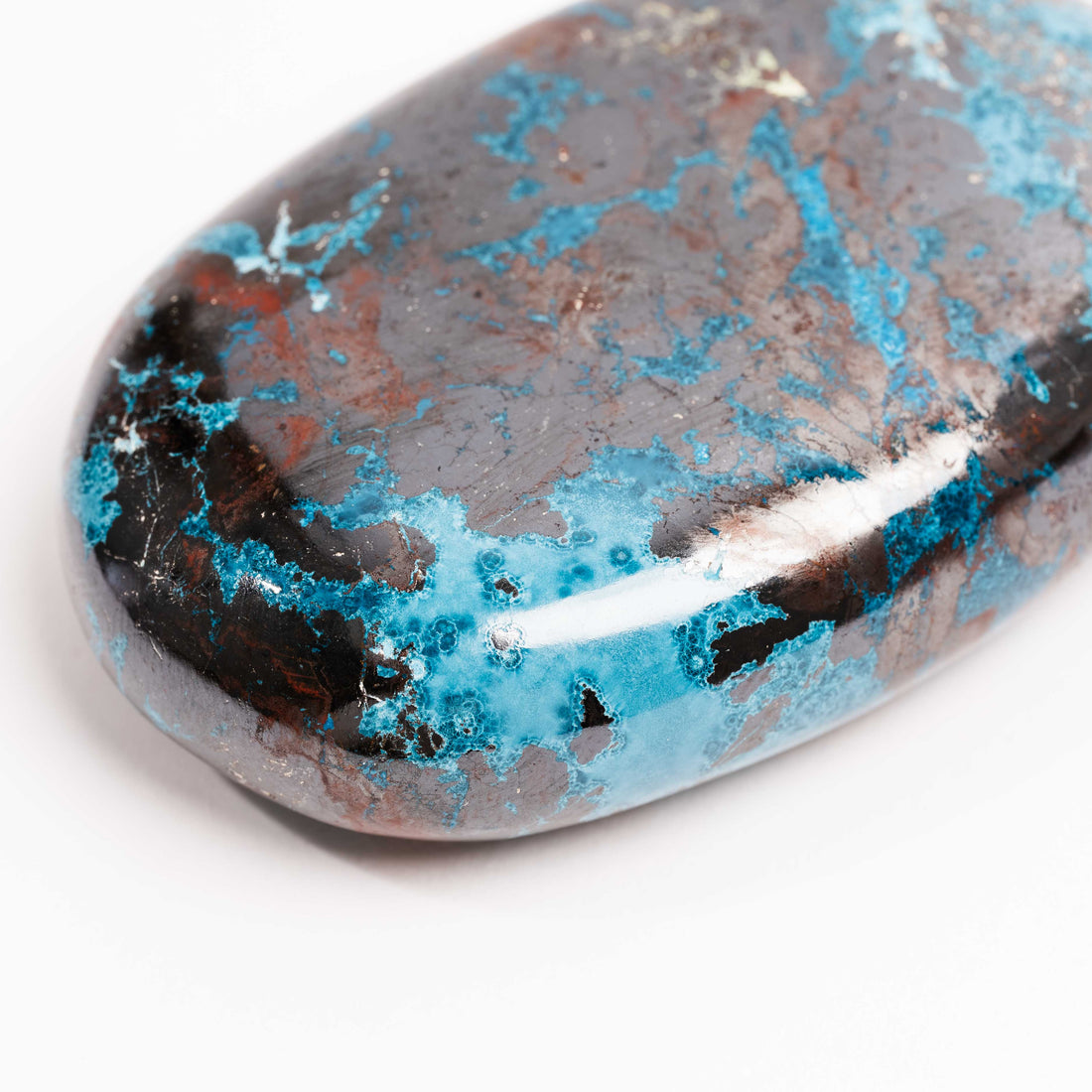 Shattuckite - Palm, Polished