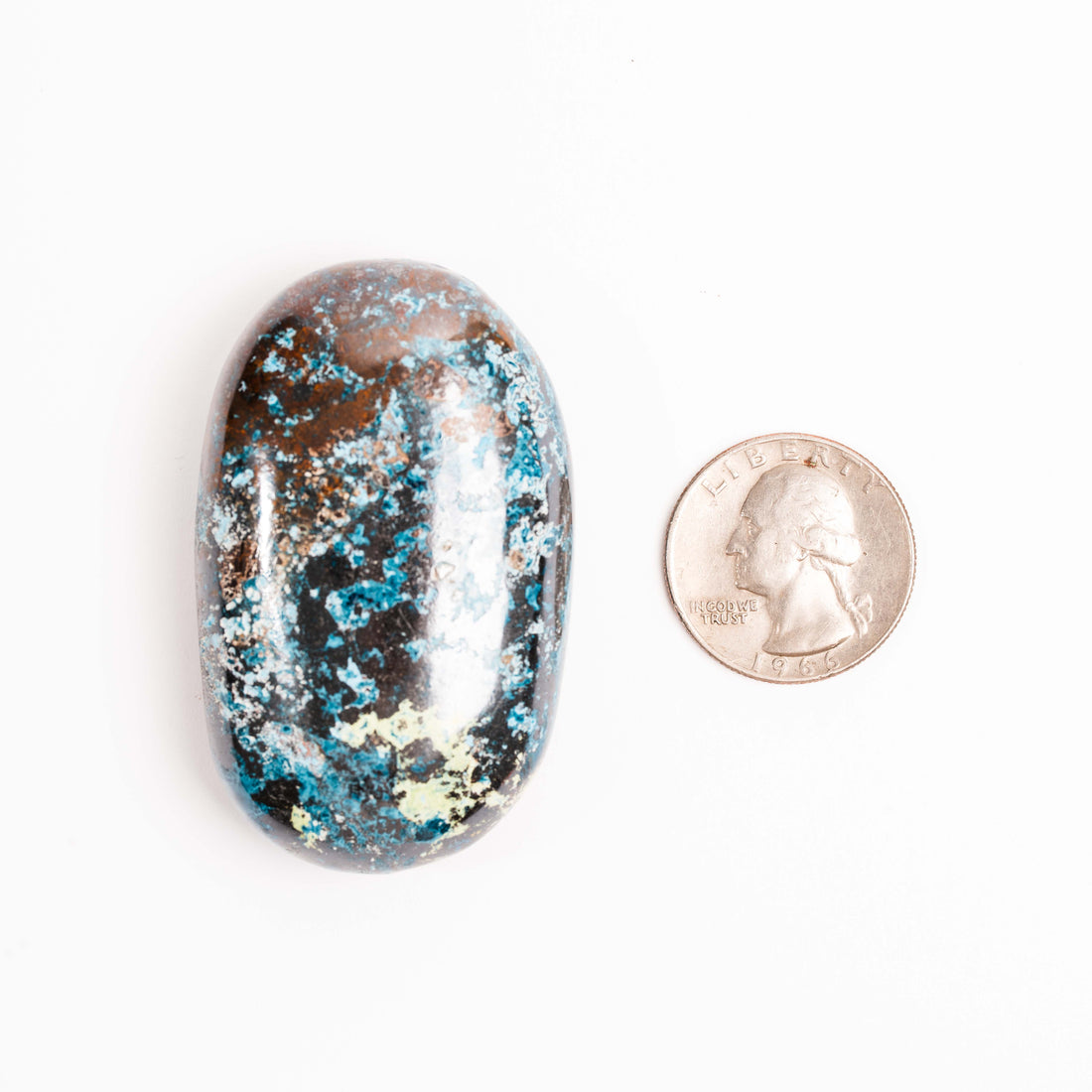 Shattuckite - Palm, Polished