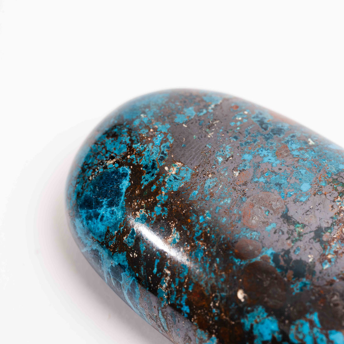 Shattuckite - Palm, Polished