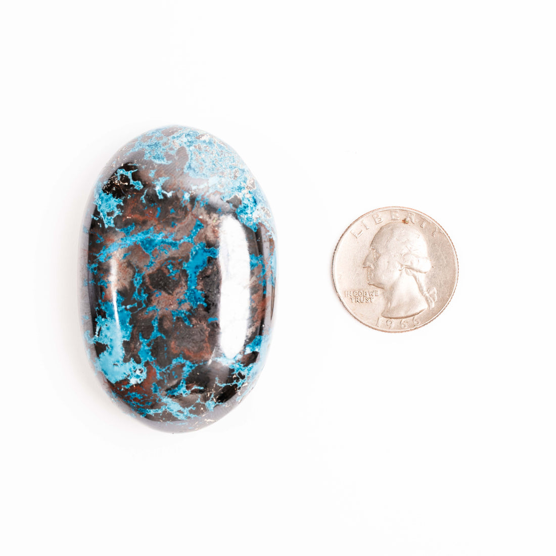 Shattuckite - Palm, Polished
