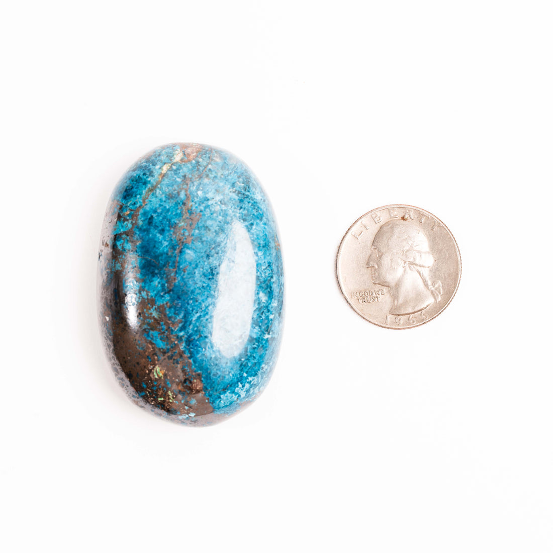 Shattuckite - Palm, Polished